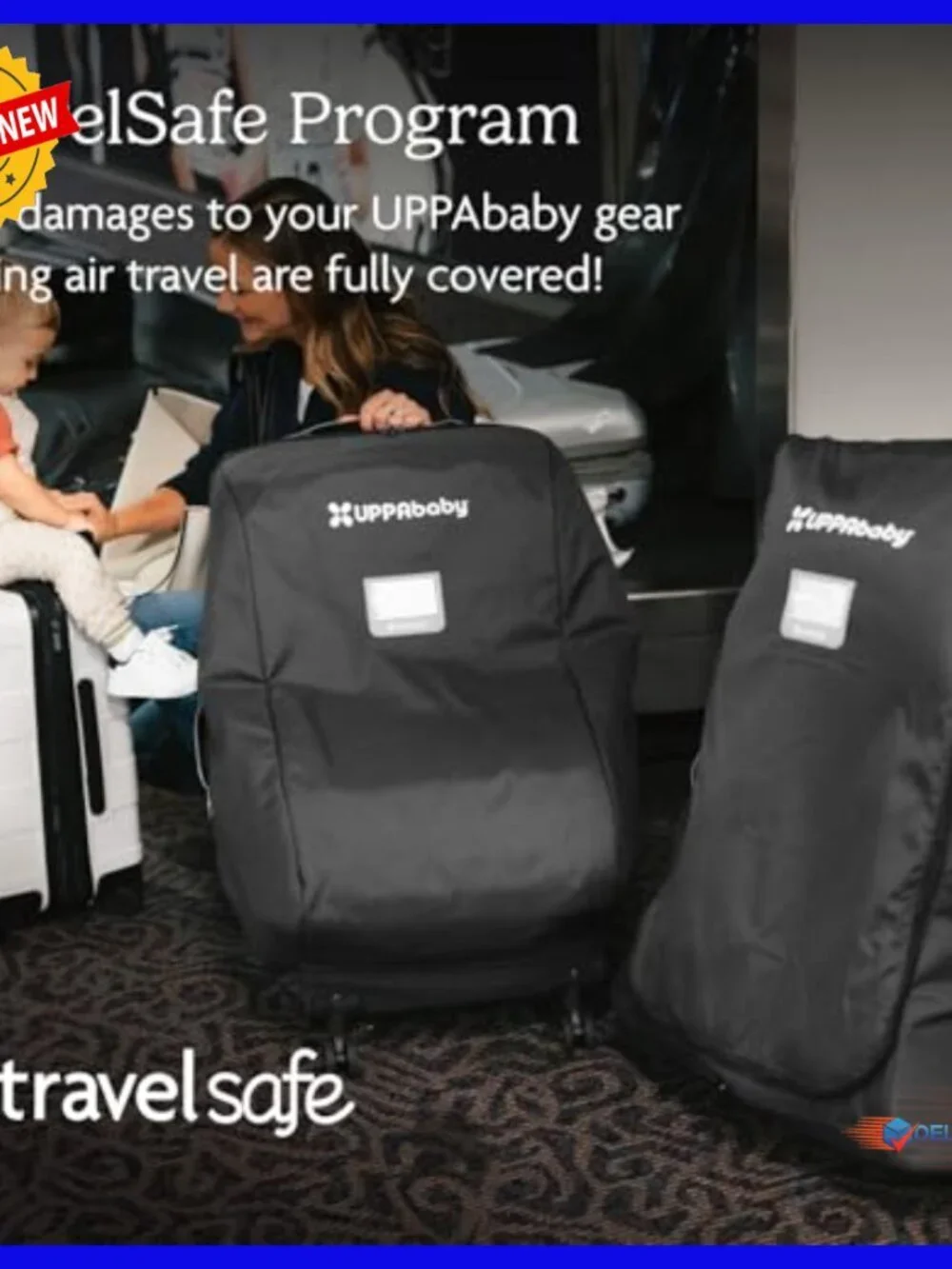 Stroller Travel Bag with TravelSafe Coverage, Durable Luggage Fabric